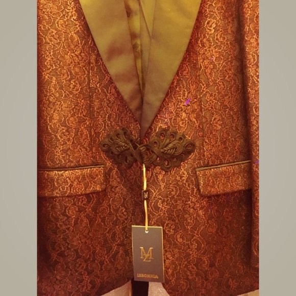 Red Manzini Smoking Jacket -BOSS ITALIAN PARTYWEAR - Picture 2 of 11